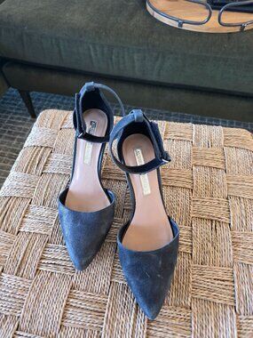 Audrey Brooke Leather Ankle Strap